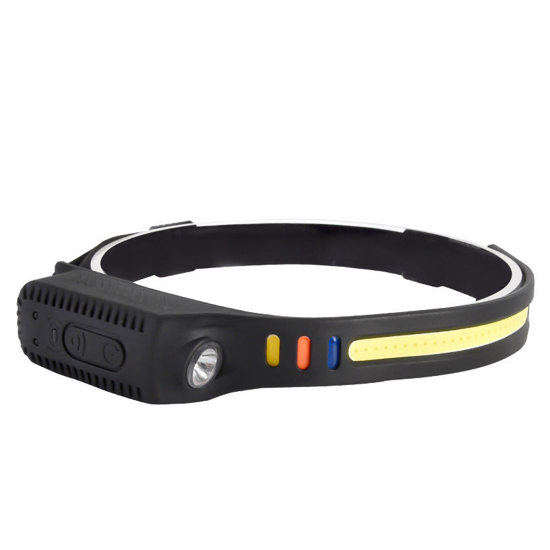 Dual-light Silicone Sensor Headlamp Charging Outdoor Riding