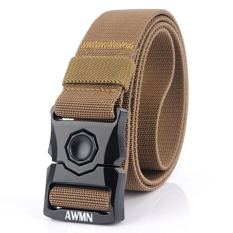 Men's Elastic Belt Outdoor Tactical Buckle Belt