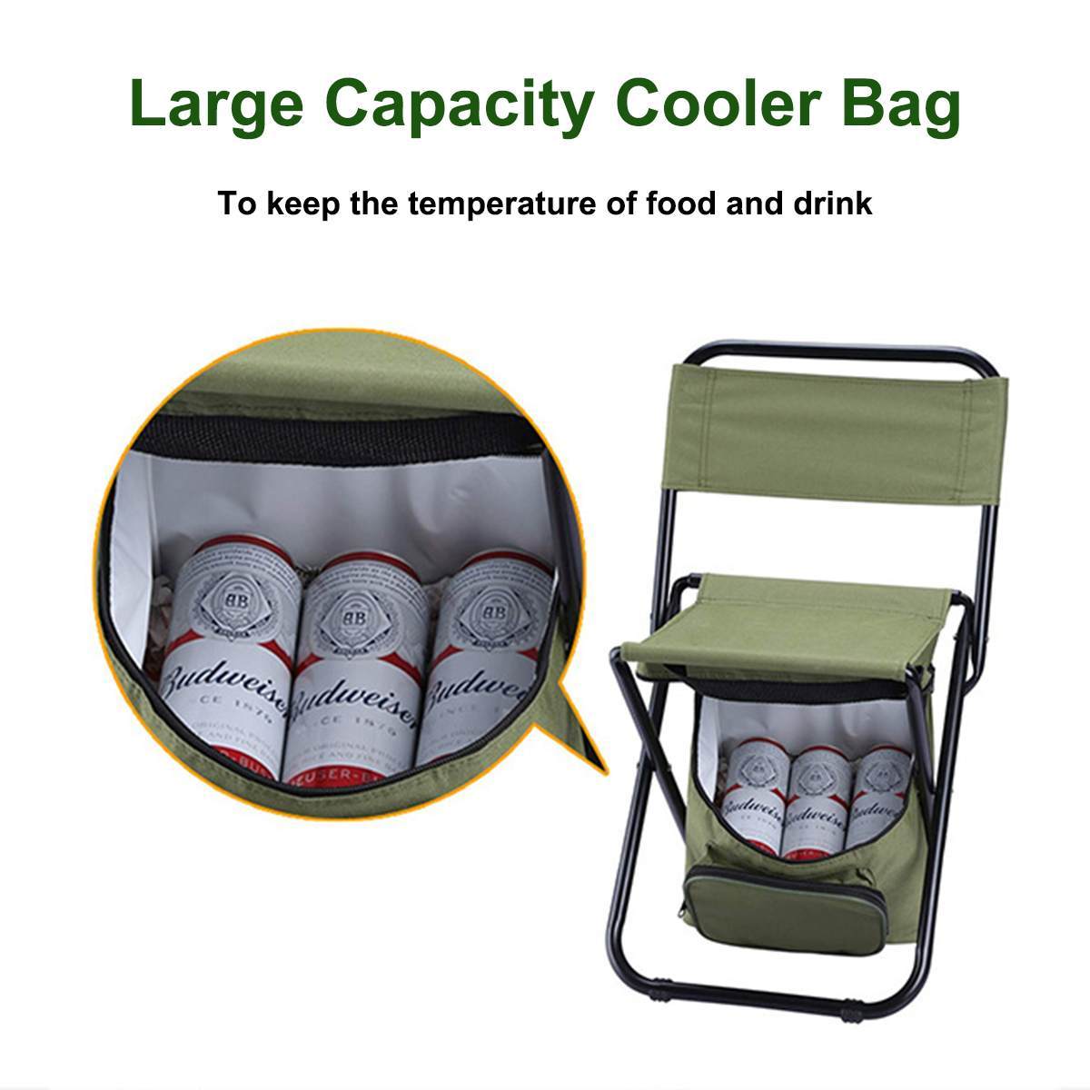 Folding Fishing Chair Backpack Insulation