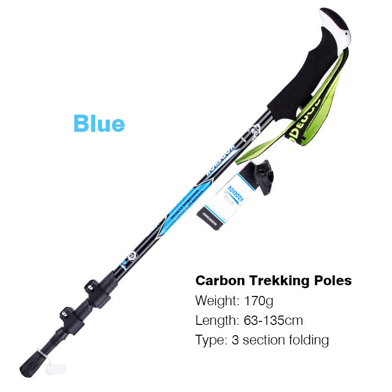 Multifunctional Carbon Fiber Trekking Pole Telescopic Folding