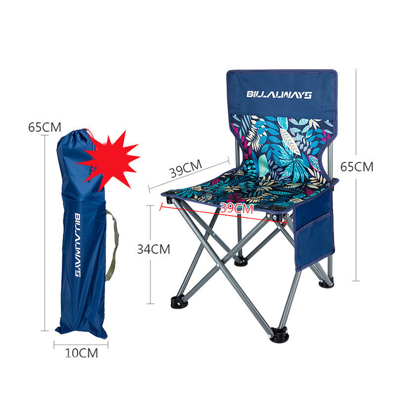 Outdoor Folding Chair Portable Camping Equipment Backrest