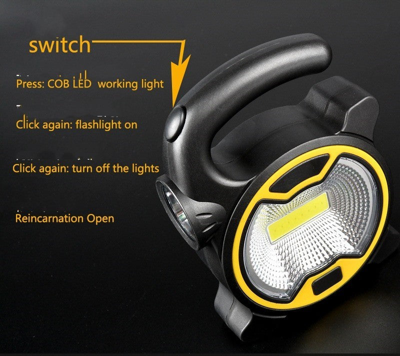 Multifunctional COB Camping Lantern Power Torch