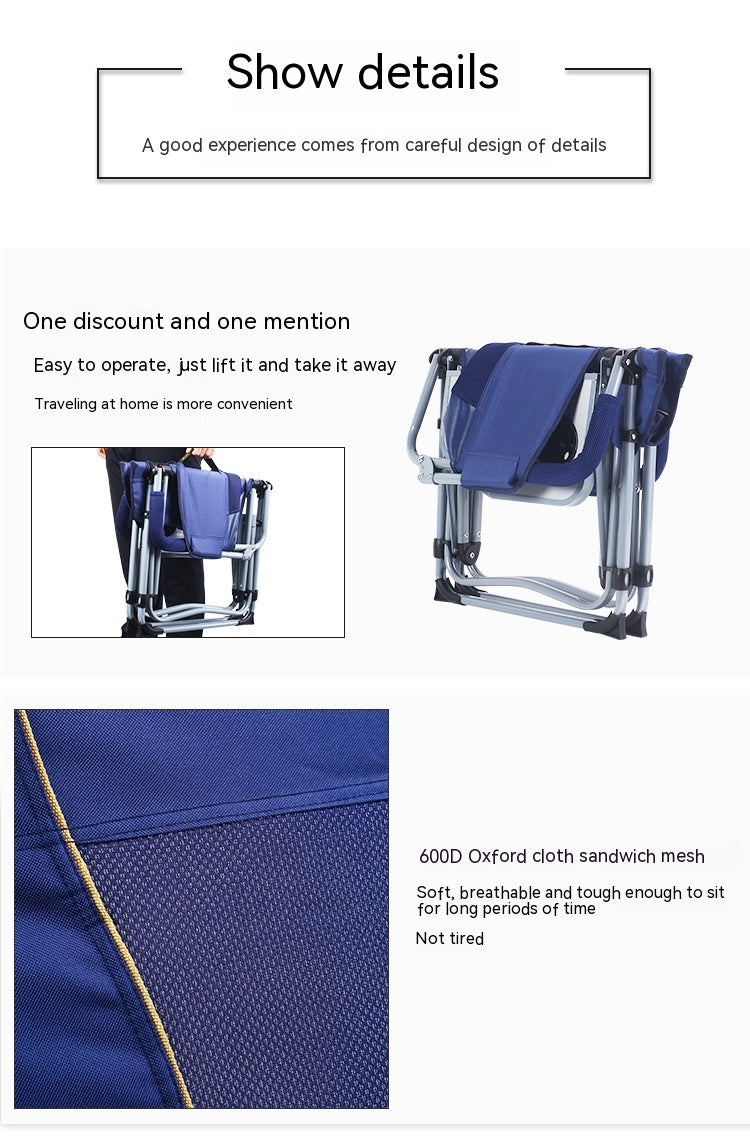 Outdoor Leisure Camping Fishing Folding Beach Chair