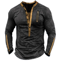 Men's Fashion Casual Outdoor Tactical Zipper T-shirt