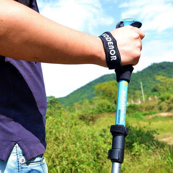 Aluminum Alloy 5-section Folding Trekking Pole Outer Lock