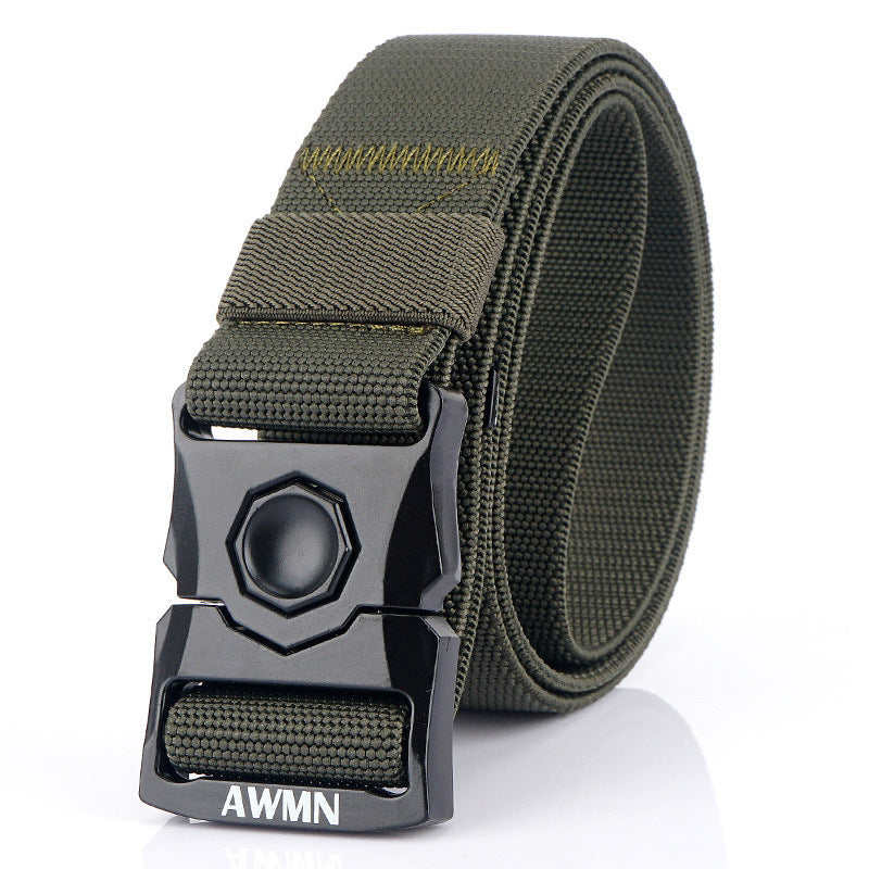 Men's Elastic Belt Outdoor Tactical Buckle Belt