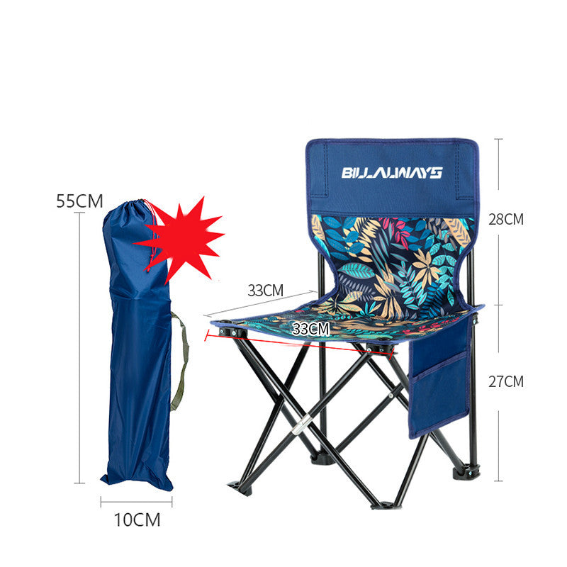 Outdoor Folding Chair Portable Camping Equipment Backrest