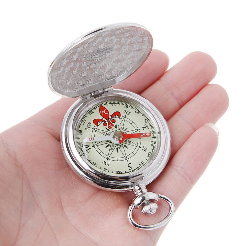 Metal flip compass