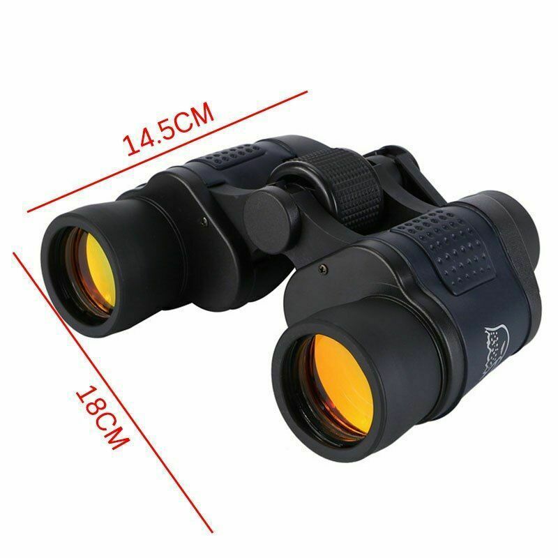 60x60 Binoculars With Night Vision Binoculars Clear Red Film Outdoor Telescope