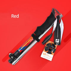 Outdoor Lightweight Outer Lock 5-section Folding Trekking Pole