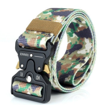 ENNIU tactical belt, men's army fans tactical belt, multi function nylon outdoor training belt