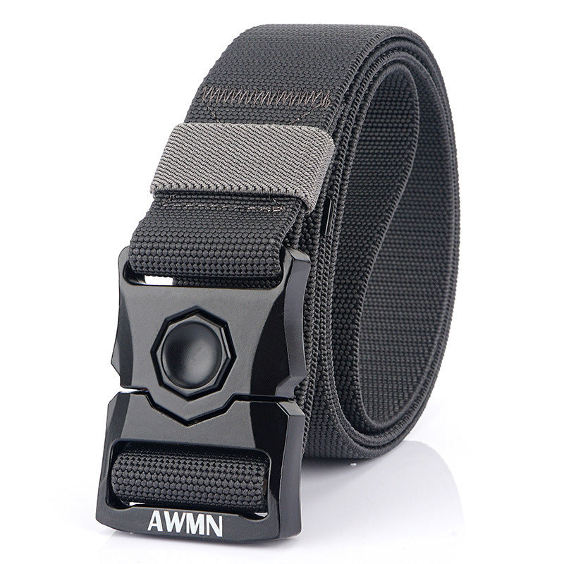 Men's Elastic Belt Outdoor Tactical Buckle Belt