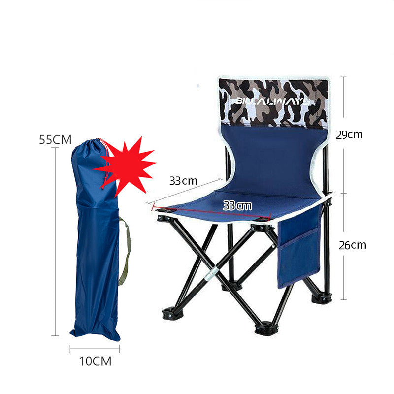 Outdoor Folding Chair Portable Camping Equipment Backrest