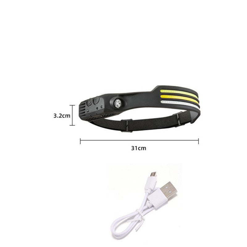 Silicone Sensing Headlamp Outdoor Running And Fishing