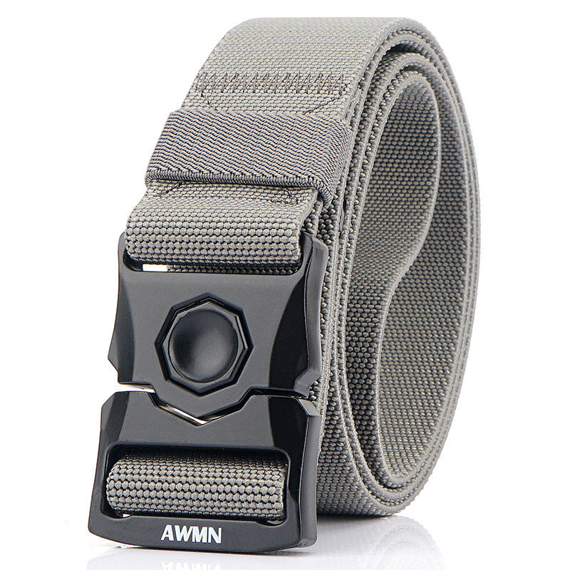 Men's Elastic Belt Outdoor Tactical Buckle Belt