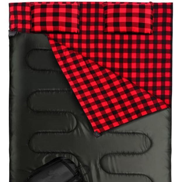 Outdoor Camping Camping Flannel Sleeping Bag Thickened