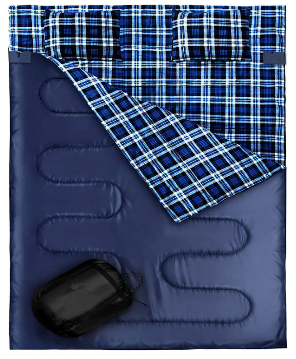 Outdoor Camping Camping Flannel Sleeping Bag Thickened