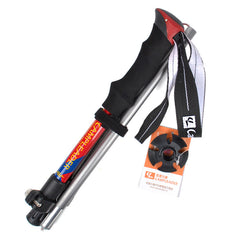 Outdoor Lightweight Outer Lock 5-section Folding Trekking Pole