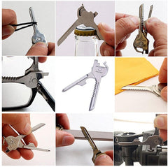 Outdoor Multi-functional Keychain Multi-function Tool 6-in-1 Folding Knife