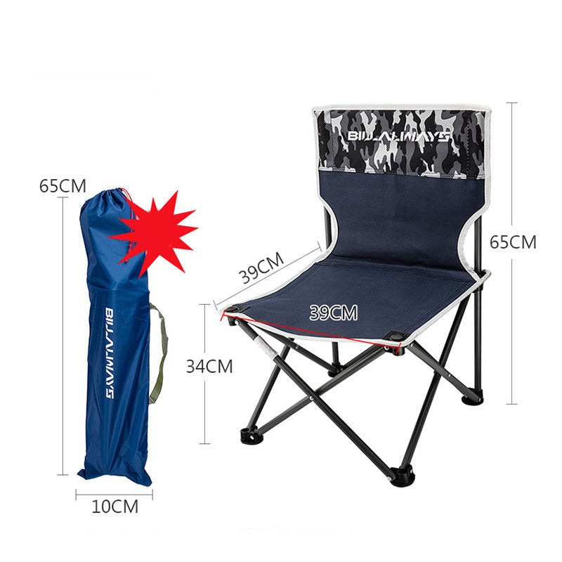 Outdoor Folding Chair Portable Camping Equipment Backrest