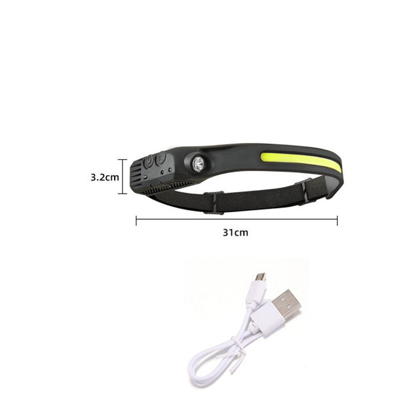 Silicone Sensing Headlamp Outdoor Running And Fishing