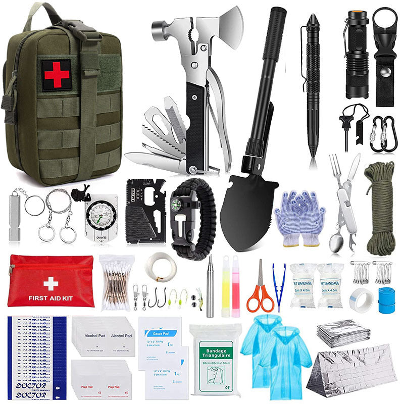 Wilderness Survival First Aid Outdoor Survival Emergency Kit