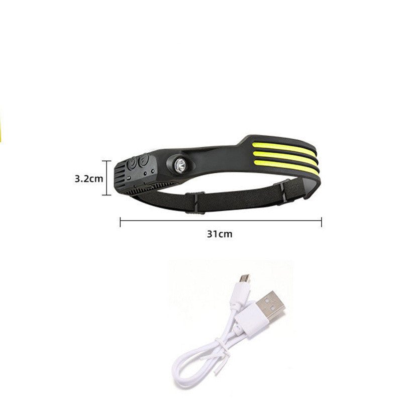 Silicone Sensing Headlamp Outdoor Running And Fishing