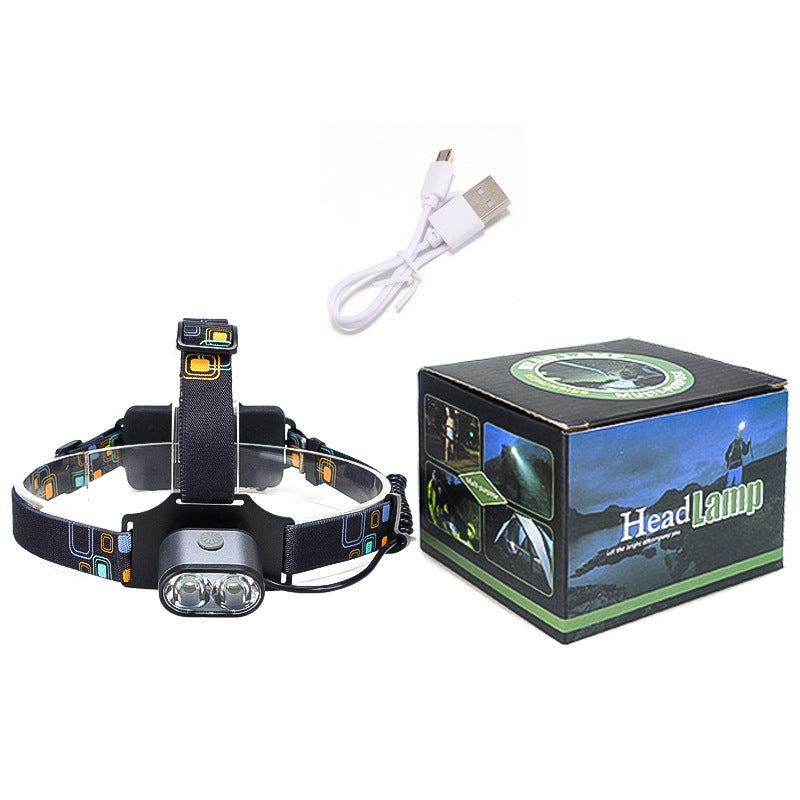 Led Headlamp Head-mounted USB Charging