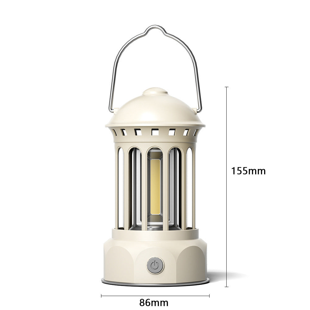 Outdoor Camping Lantern COB Portable Tent Light Retro Barn Lantern