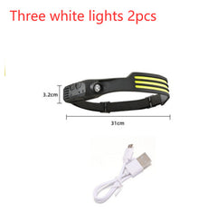 Silicone Sensing Headlamp Outdoor Running And Fishing